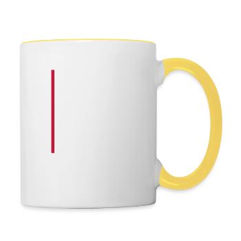 I Like The Sound You Make When You Shut Up Saying - Contrasting Mug - white/yellow - Right