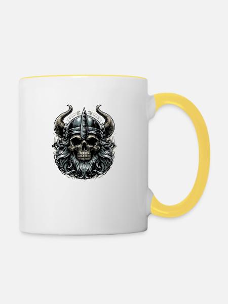 Seefahrerseele - Tasse zweifarbig - Weiß/Gelb