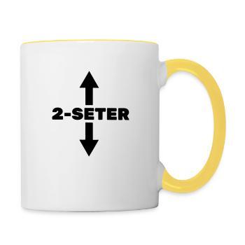 2 seats - Contrasting Mug - white/yellow - Right