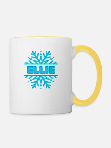 Ellie Ellie - Tasse zweifarbig - Weiß/Gelb