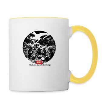 LGBT Bush Tribe - Contrasting Mug - white/yellow - Right