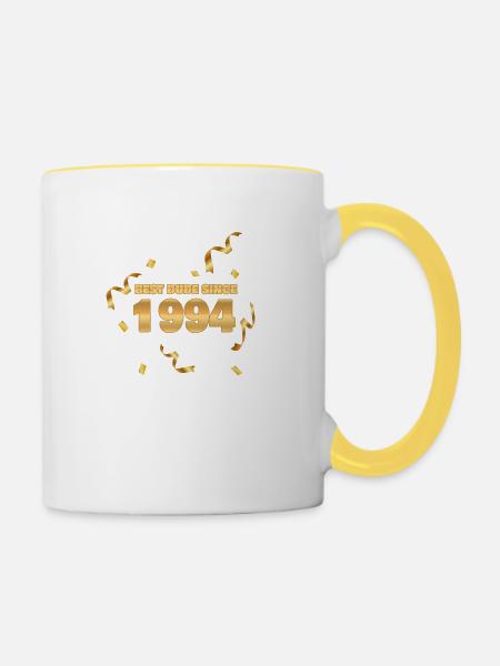 Held 1994 - Tasse zweifarbig - Weiß/Gelb