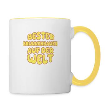 Appointment of well builder - Contrasting Mug - white/yellow - Right