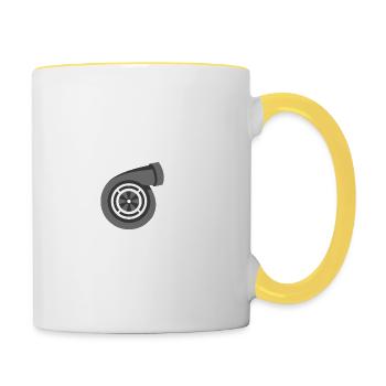 JDM TURBO sound | T-shirts JDM - Contrasting Mug - white/yellow - Right