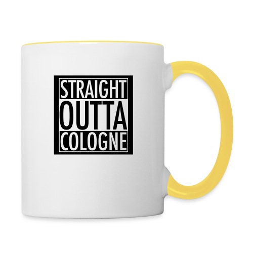 Straight Outta Cologne - Tasse zweifarbig
