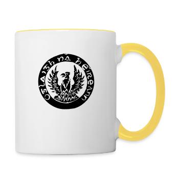 irish republican - Tasse zweifarbig - Weiß/Gelb - Rechts