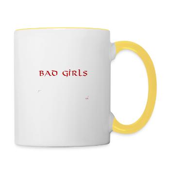 Good Girls Valhalla - Tasse zweifarbig - Weiß/Gelb - Rechts