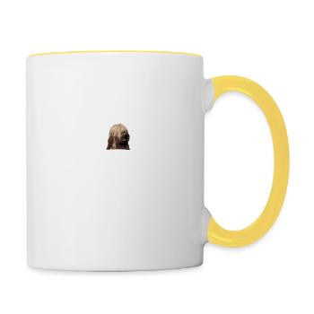 Briard - Tasse zweifarbig - Weiß/Gelb - Rechts