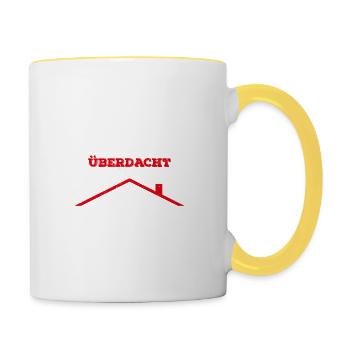 Mein Alkoholkonsum sollte überdacht werden! - Tasse zweifarbig - Weiß/Gelb - Rechts