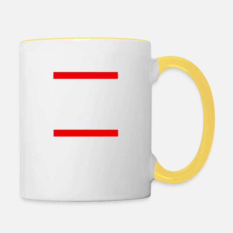 fckafd - Mug contrasté - blanc/jaune
