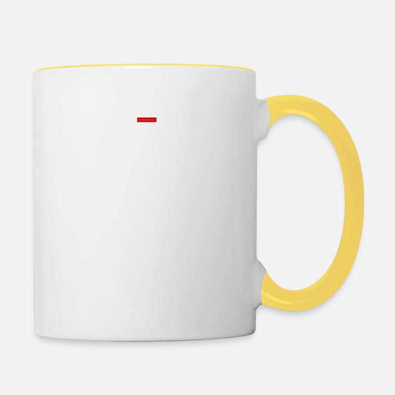 Do not tip - Mug contrasté - blanc/jaune
