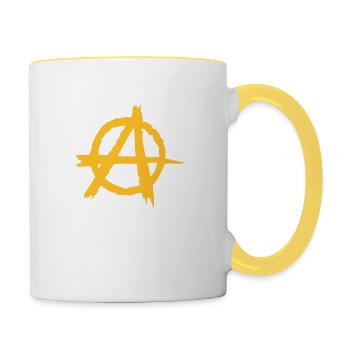 Anarchy - Contrasting Mug - white/yellow - Right