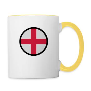 Under The Sign Of England - Contrasting Mug - white/yellow - Right