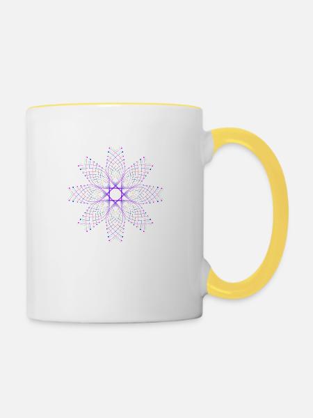 Nova - Tasse zweifarbig - Weiß/Gelb