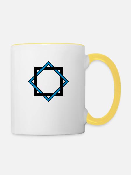 Frame 2C - Tasse zweifarbig - Weiß/Gelb