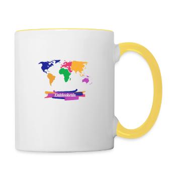 Discoverer world trip - Contrasting Mug - white/yellow - Right