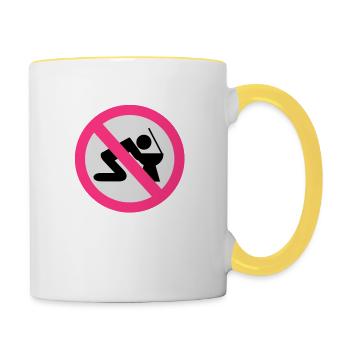 alcohol - Contrasting Mug - white/yellow - Right