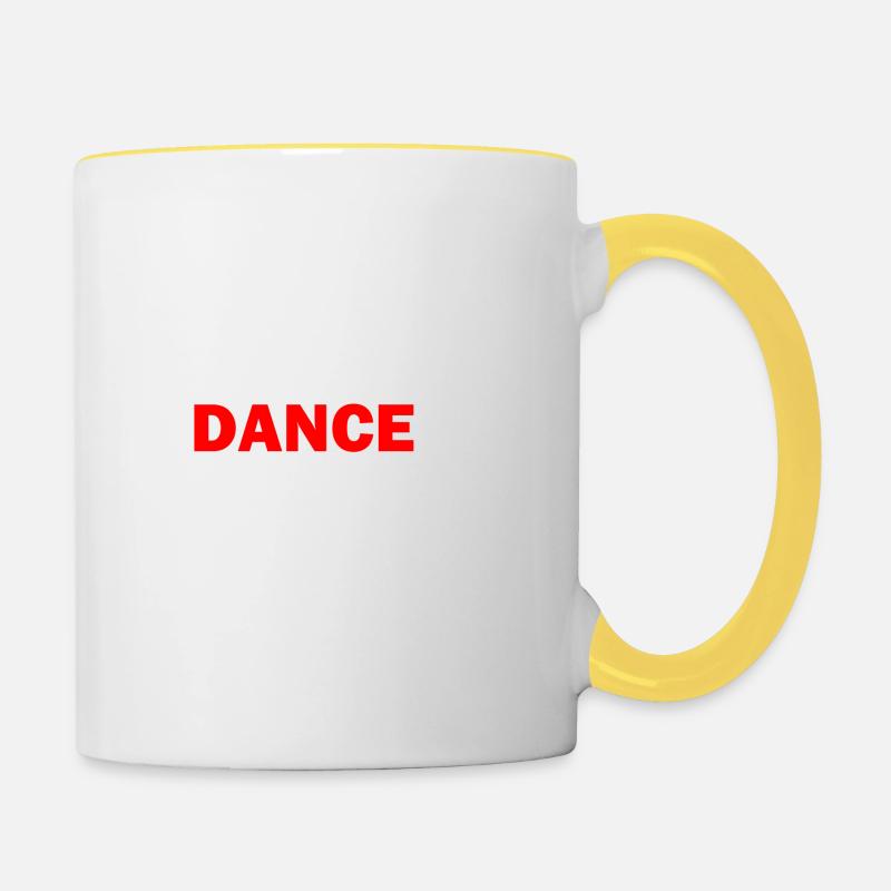 Eat Sleep Dance Repeat - Tasse zweifarbig - Weiß/Gelb