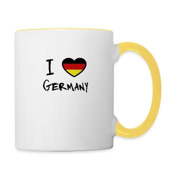 Germany - Tasse zweifarbig - Weiß/Gelb - Rechts