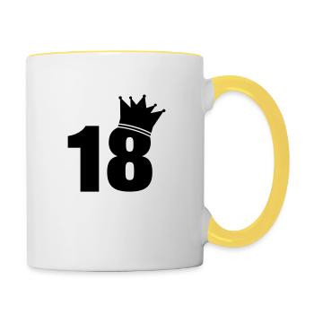 18_krone_f1 - Contrasting Mug - white/yellow - Right