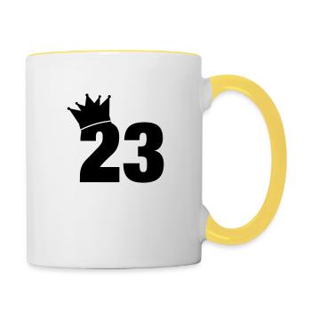 23_krone_f1 - Contrasting Mug - white/yellow - Right
