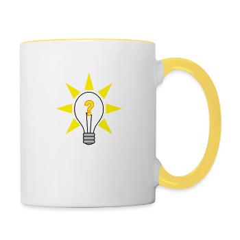 Bright Idea - Contrasting Mug - white/yellow - Right