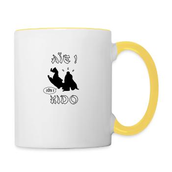 OUI! KIDO - WORDS OF WORDS - FRANCOIS VILLE - Contrasting Mug - white/yellow - Right