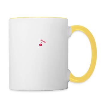 Finde x Mathe Dreieck - Tasse zweifarbig - Weiß/Gelb - Rechts