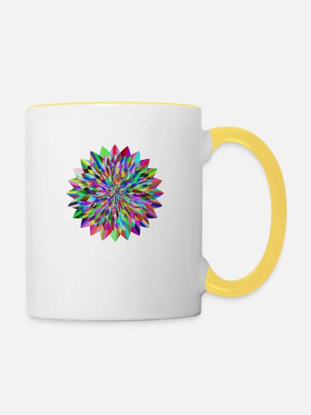 Bunt - Tasse zweifarbig - Weiß/Gelb