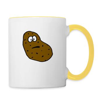 Kartoffel - Tasse zweifarbig - Weiß/Gelb - Rechts