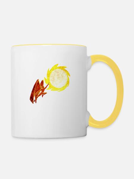 Icarus2 - Tasse zweifarbig - Weiß/Gelb