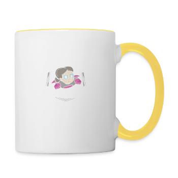 Super Grandma - Tasse zweifarbig - Weiß/Gelb - Rechts