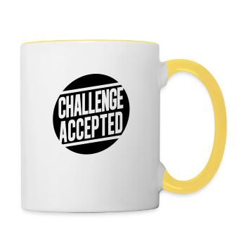 Challenge Accepted - Contrasting Mug - white/yellow - Right