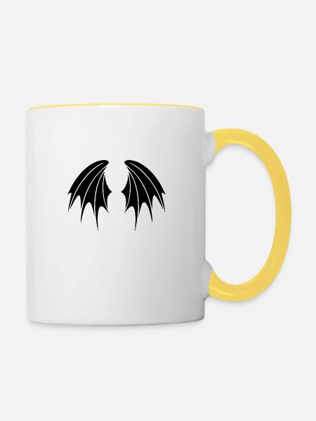 Wings de - Tasse zweifarbig - Weiß/Gelb