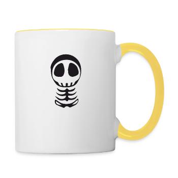 skeleton - Contrasting Mug - white/yellow - Right