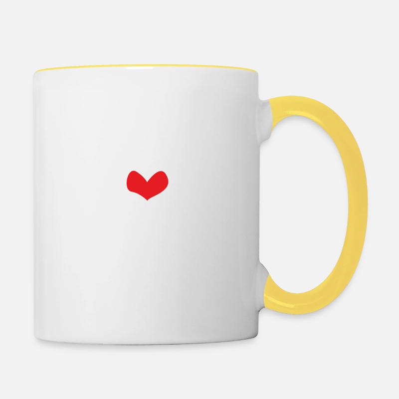 Ti amo! - Tazze bicolor - bianco/giallo