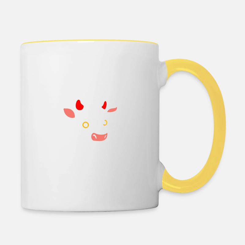 Allgäu - Mug contrasté - blanc/jaune