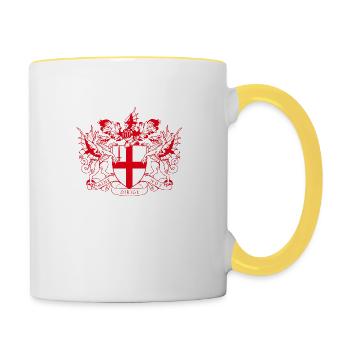 London - Tasse zweifarbig - Weiß/Gelb - Rechts
