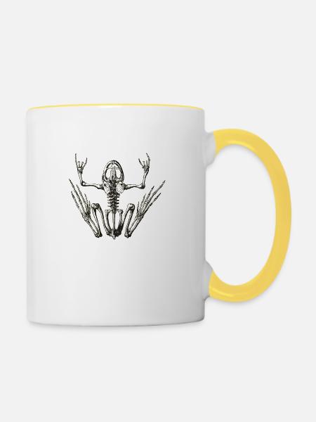 rockfrog - Tasse zweifarbig - Weiß/Gelb