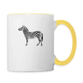 TIGER PONY - Contrasting Mug - white/yellow - Right