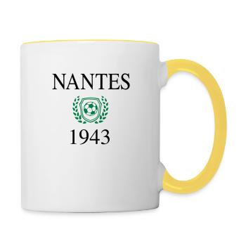 Nantes origin 1943 - Mug contrasté - blanc/jaune - Droite