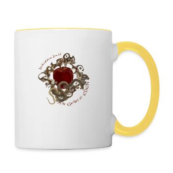 forbidden fruit - Tasse zweifarbig - Weiß/Gelb - Rechts