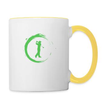 golf - Contrasting Mug - white/yellow - Right