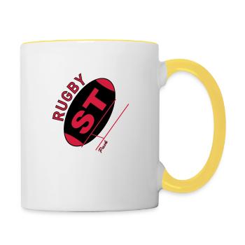 Toulouse rugby - Contrasting Mug - white/yellow - Right