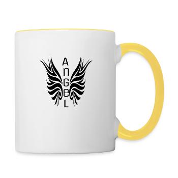 Angel - Contrasting Mug - white/yellow - Right
