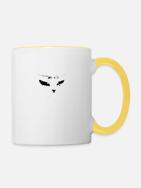 Braknitsa Goat - Contrasting Mug - white/yellow