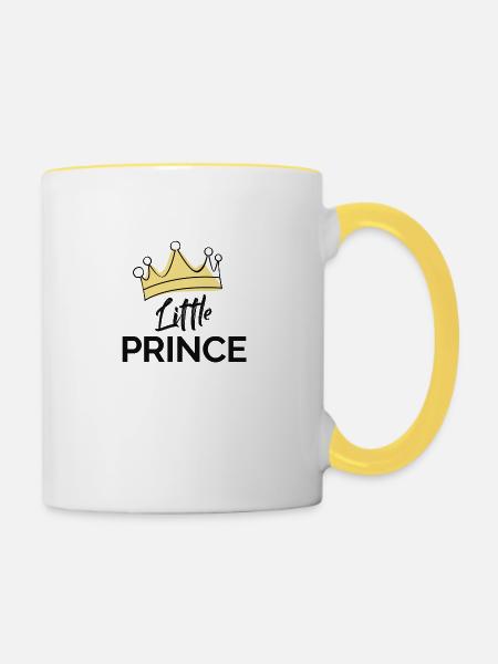 little prince - Tasse zweifarbig - Weiß/Gelb