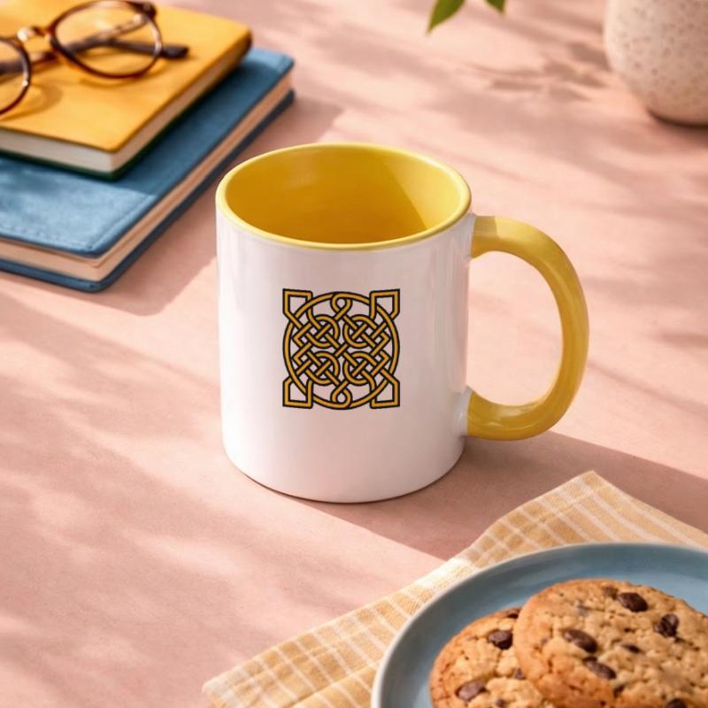 Knot pattern Contrasting Mug