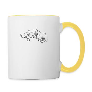 orchid - Contrasting Mug - white/yellow - Right