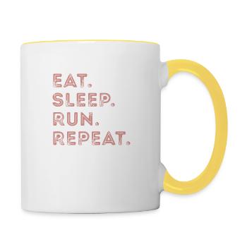 Running - Contrasting Mug - white/yellow - Right